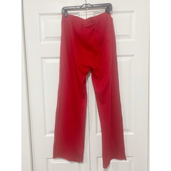 Anne Klein Red Wide Leg Lounge High Rise Pants Size Large - Picture 6 of 8